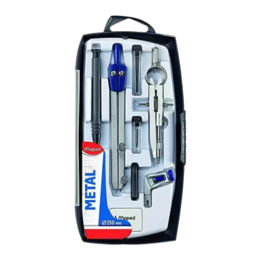 Maped Metal Compass Instrument Geometry Box Geometry Box (Multicolor)