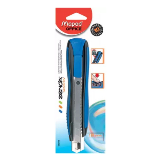 Maped ZENOA Rubber Grip Hand-held Paper Cutter (Set Of 1, Multicolor)