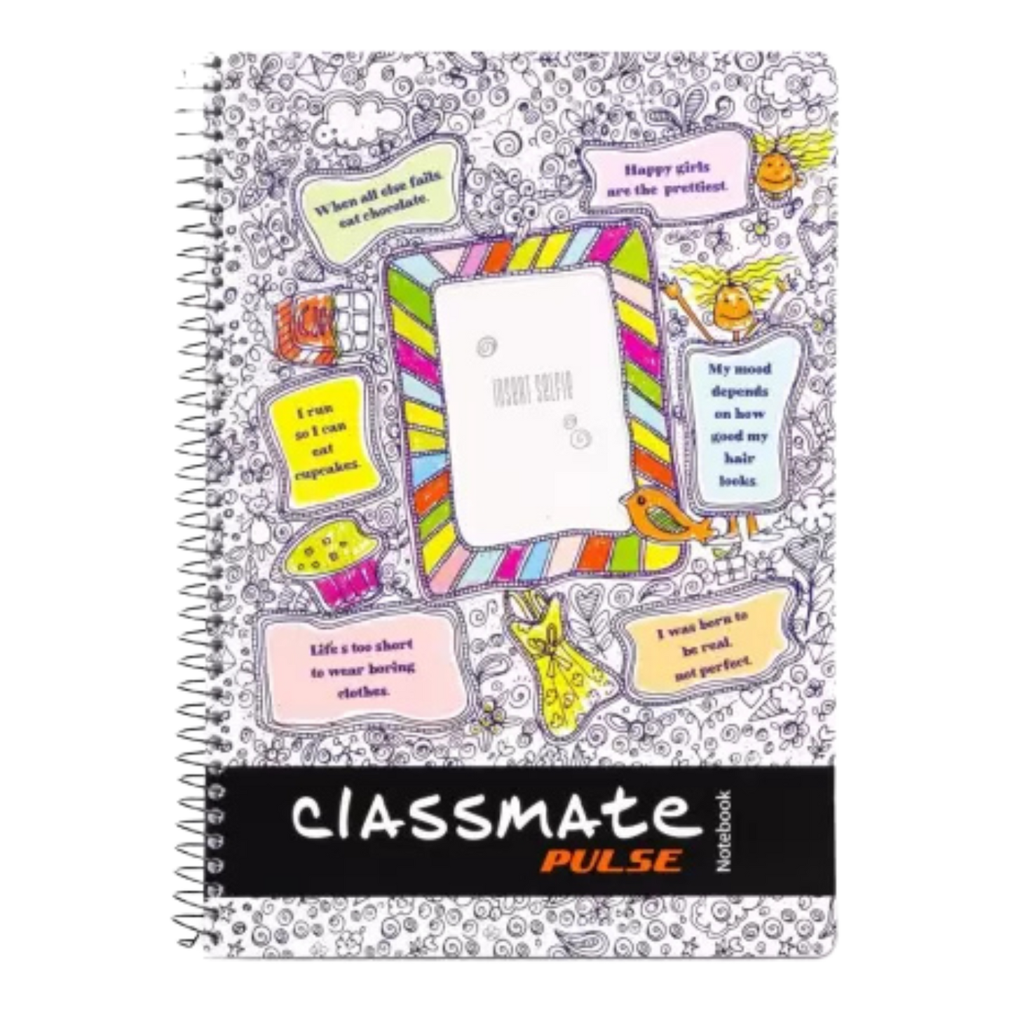 Classmate Pulse A4 Notebook Single Line 180 Pages (Multicolor)