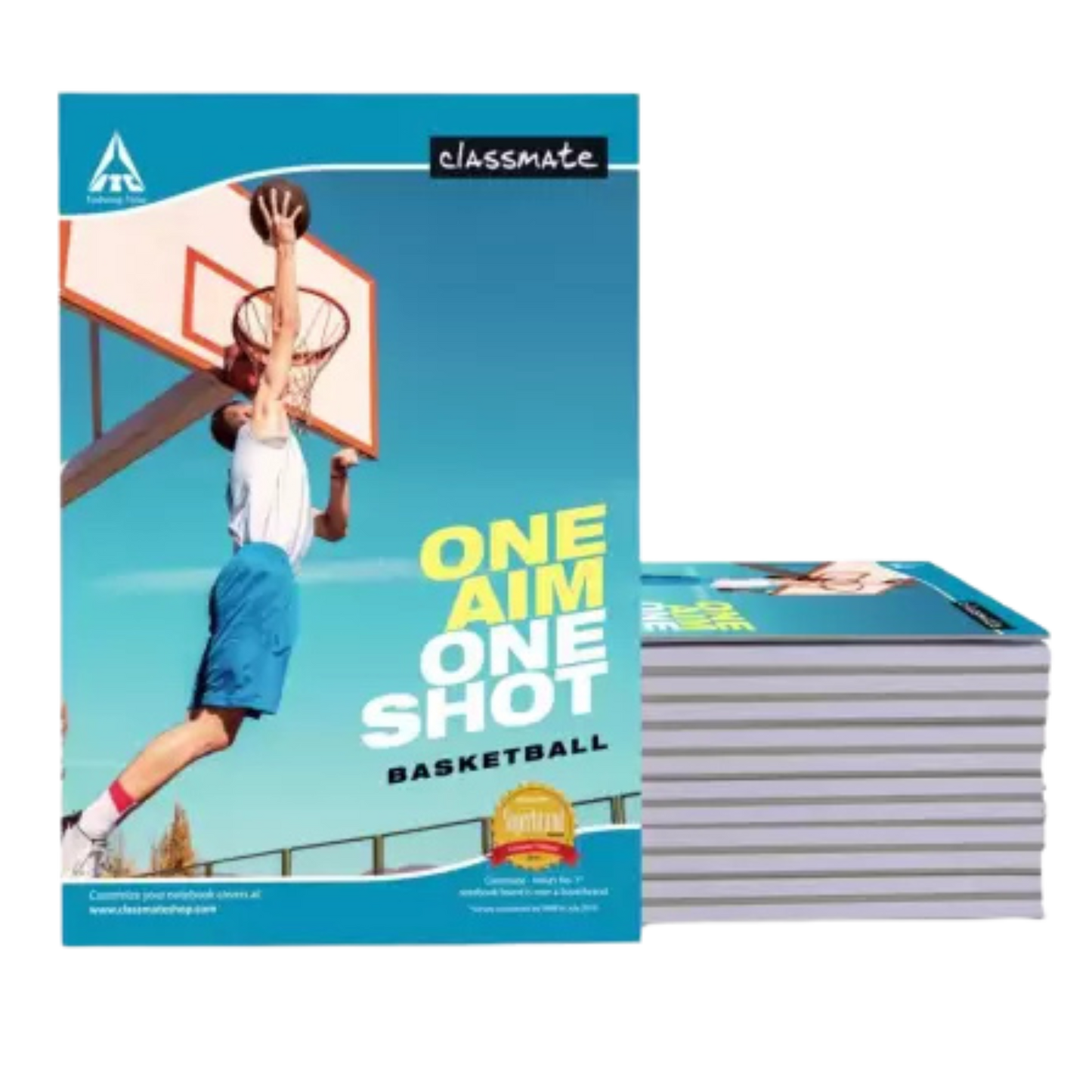 Classmate Longbook A4 Notebook Unruled 140 Pages (Multicolor, Pack of 12)