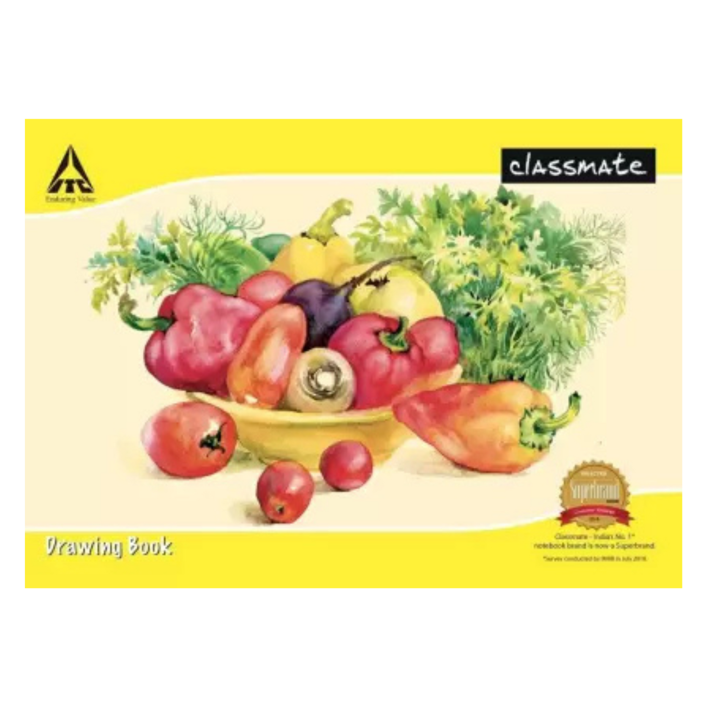 Classmate Drawing Book A4 Notebook Unruled 36 Pages (Multicolor, Pack of 12)