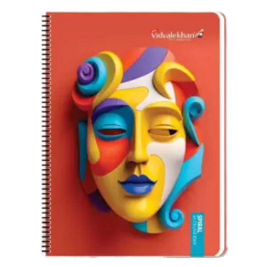 Gopi Vidyalekhan Spiral Bound A4 Notebook Unruled 300 Pages (Multicolor)