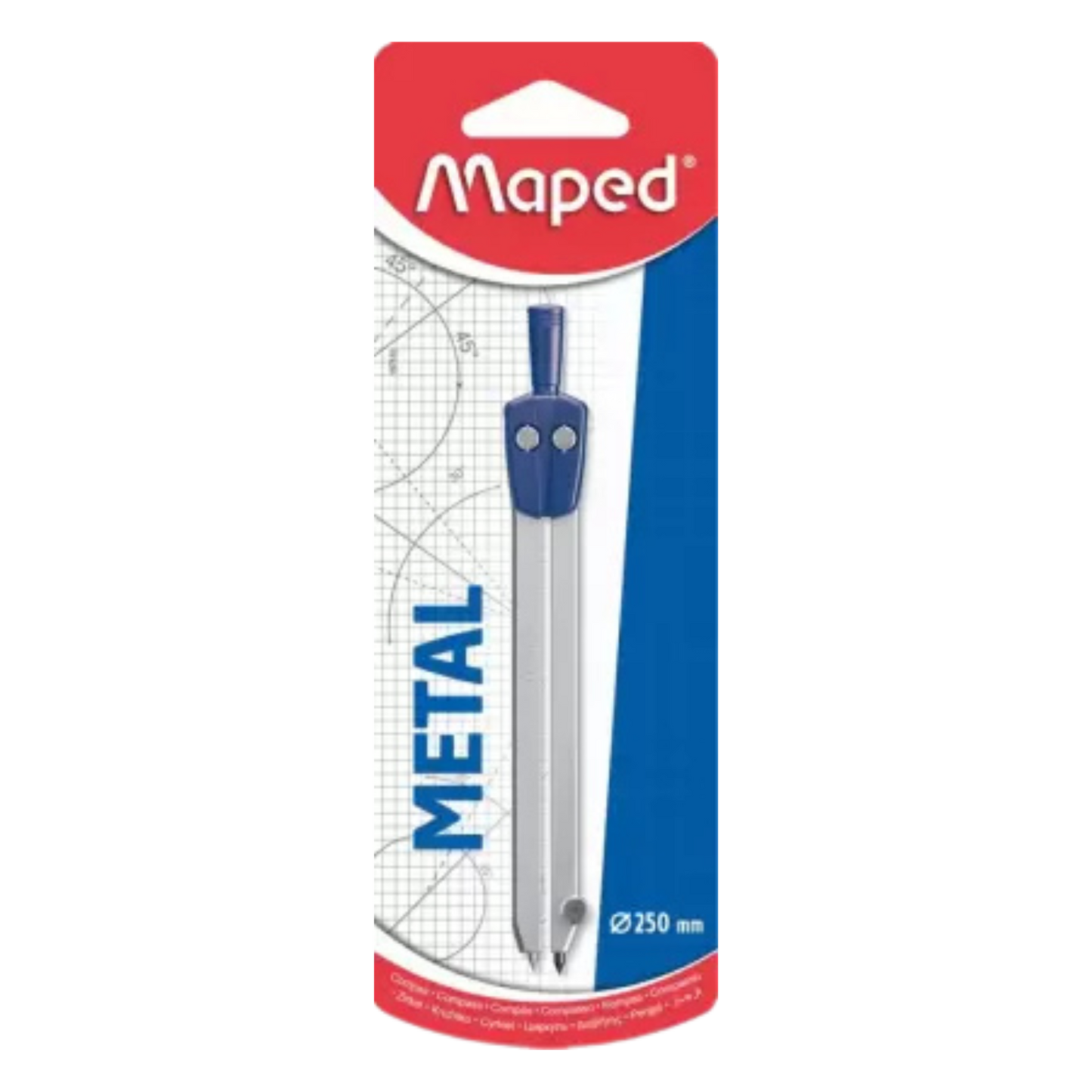 Maped Metal Geometry Box (Blue)