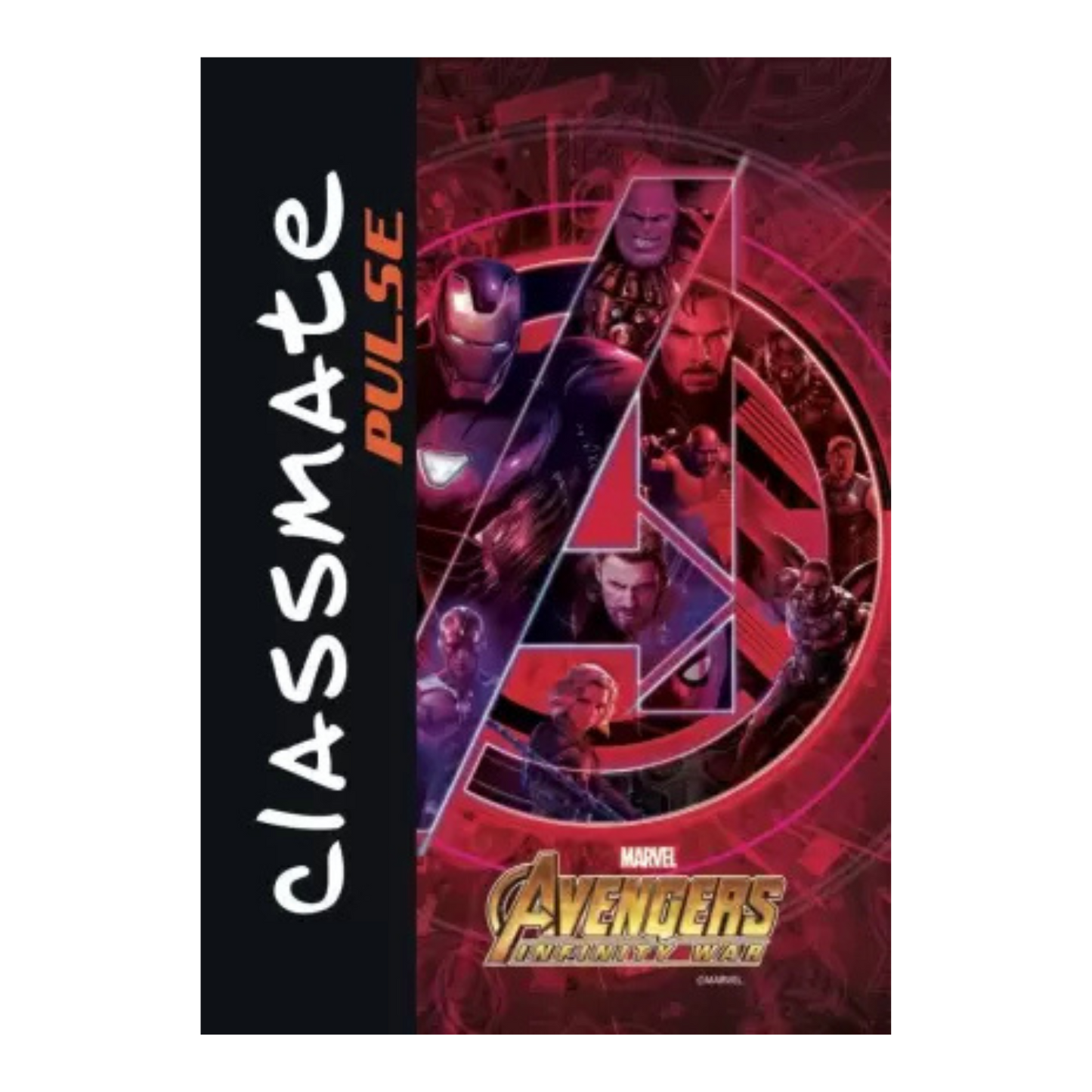 Classmate Pulse A4 Notebook Single Line 180 Pages (Multicolor)